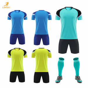 Maillot de football d'été personnalisable pour homme 100% polyester Séchage rapide Respirant Transfert thermique Nom de l'équipe personnalisé Logo Positions Short - Product Image 3