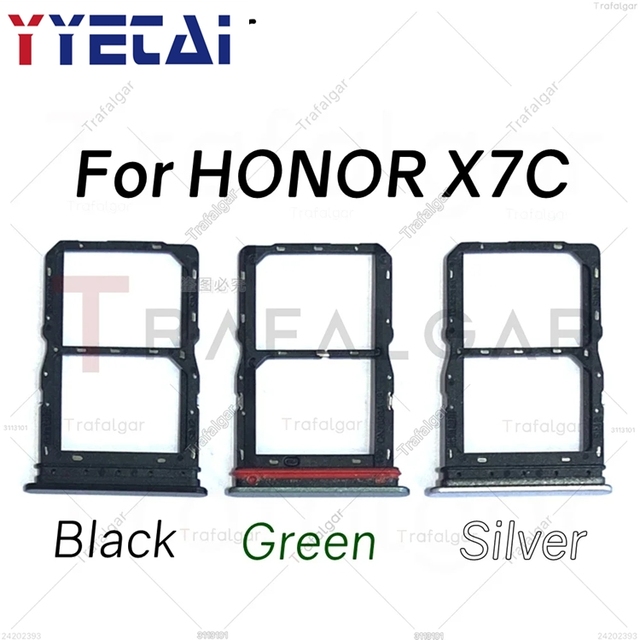Sim Card Tray For HONOR X7C SIM Slot Holder Socket Adapter Replacement