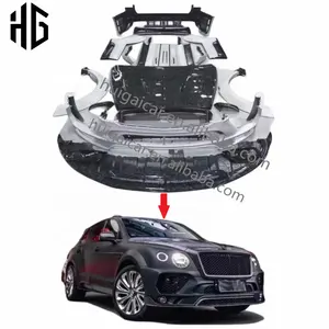 Carbon Mix Fiber MSY Style Car Bumper Engine Cover Body Kit For Bentley Bentayga Wide Auto Accessories Bodykit