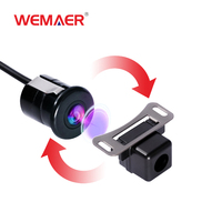 Cámara de Reversa Wemaer, Asistente de Marcha Atrás para Automóvil, Ángulo de Visión de 170°, Visión Nocturna, Impermeable IP68, Cámara de Visión Trasera para VW, Audi, Toyota, Honda