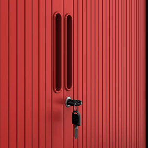 Archivador de Oficina de Diseño Moderno Personalizado, Mueble de Almacenamiento para el Hogar, Acero, Metal, Puerta de Tambor, Doble Puerta Enrollable - Product Image 5