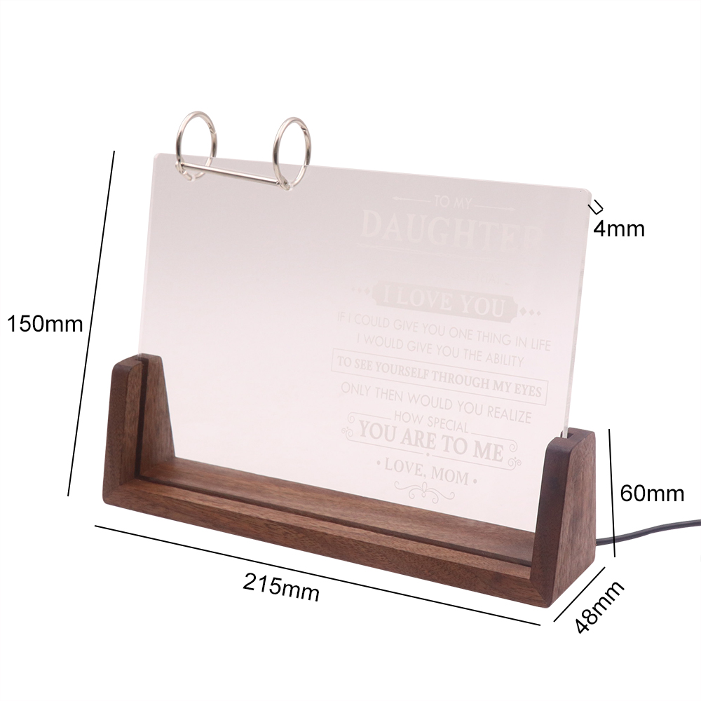 Base de noix + acrylique blanc + anneau de fermoir en métal