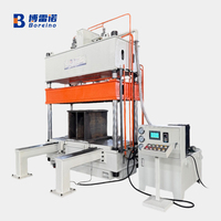 Presse hydraulique à trois poutres et quatre colonnes Y32-80T, table de travail mobile personnalisée, grande table de travail