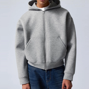 Sweat à capuche en molleton français de haute qualité 500 g/m² Coton lourd sur mesure Coupe régulière pour homme Hiver Respirant Écologique - Product Image 1
