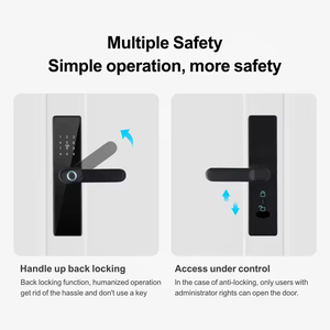 Nueva llegada Tuya Smart WiFi Control remoto Huella digital Cerradura de puerta Soporte Multi Idioma - Product Image 4