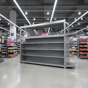 Espositore in <span class=keywords><strong>Metallo</strong></span> Resistente, Scaffali Multifunzione per Supermercati, Scaffalatura per Esposizione e Stoccaggio, Scaffale Gondola - Product Image 6