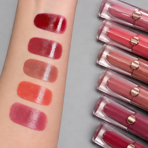 Gloss à lèvres mat naturel longue tenue 4,5 ml, tube transparent à embout incliné, marque privée pour maquillage de fête, logo personnalisé - Product Image 2