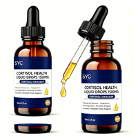 Gouttes liquides équilibrantes pour le cortisol à base de plantes 60ml saveur myrtille OEM ODM Marque privée Soutien quotidien pour le soulagement du stress chez l'adulte
