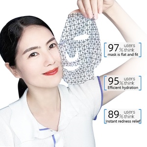 <span class=keywords><strong>Masque</strong></span> en <span class=keywords><strong>tissu</strong></span> translucide à motif alphabet, format voyage, éclaircissant, à la vitamine C, au rétinol et à la centella, sensation soyeuse, biologique, marque privée - Product Image 2