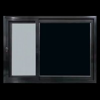 Ventanas de Aluminio Personalizadas al por Mayor, Ventana Corredera de Vidrio con Marco de Aluminio y Rejilla para Ventana de Casa, Puerta Corredera