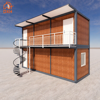 préfabriquée à structure en acier de 2 étages avec panneaux sandwich en Maisons conteneurs modulaires avec salle de bain