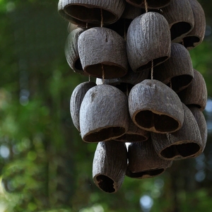 Wholesale Handmade Natural Fruit Shell Bell Wind Chime For Homestay Yard Home Decoration And Meditation - Product Image 2