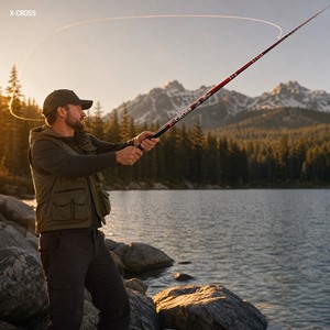 <span class=keywords><strong>Canne</strong></span> à pêche légère en carbone composite souple à action rapide de 6,3 m pour la pêche à la carpe et au poisson-serpent en eau douce (lac/ruisseau/rivière) - Product Image 3