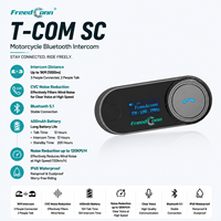 Casque de moto FreedConn TCOM SC, écouteurs sans fil pour 2 ou 3 motards, avec écran LCD