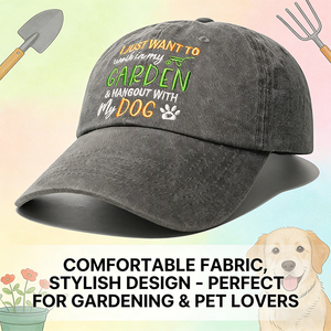 Casquette de baseball ajustable brodée pour les amoureux des chiens et les jardiniers – Vente en gros - Product Image 1