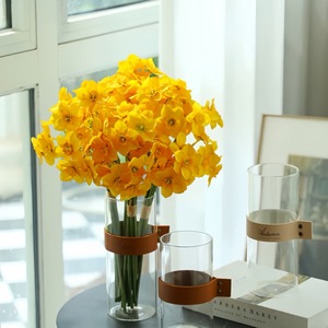 W-A0169 di alta qualità di seta artificiale narciso fiore Bouquet 6 teste narcisi fiore singolo narcisi per la decorazione della casa - Product Image 4