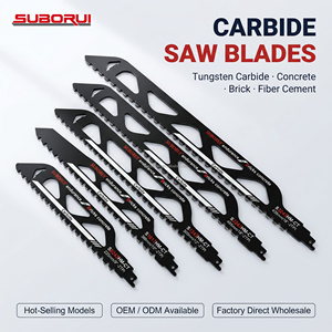 SUBORUI Venta al por Mayor OEM S1243 Hojas de Sierra Recíprocas de Carburo de Tungsteno de 300mm para Cortar Hormigón, Ladrillo, Fibrocemento y Mampostería - Product Image 1