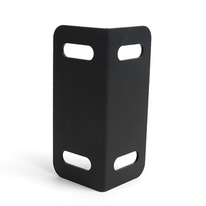 Soporte de Esquina en Forma de L para Cama, 295x67mm, Conector de Metal Negro para Muebles, Soporte para Cabecera - Product Image 2