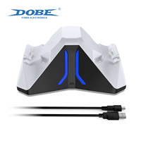 DOBE FOMIS ELECTRONICS Station de charge double pour manettes avec éclairage RGB coloré pour manettes PS5 DualSense Edge