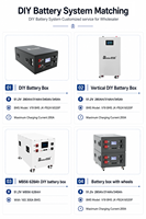 EU/CN Lagerbestand DIY LiFePO4 Batterie-Kits 16S 51,2V 280Ah~314Ah Stapelbare Box mit JK-PB2A16S20P(V19)+ Vorinstalliertes Zubehör+DDP