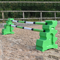 Équipement de Saut d'Obstacles pour Chevaux Poteaux d'Entraînement en Plastique Barrière Poteau de Signalisation Présentation de Chevaux Supports de Saut Bloc de Poteau