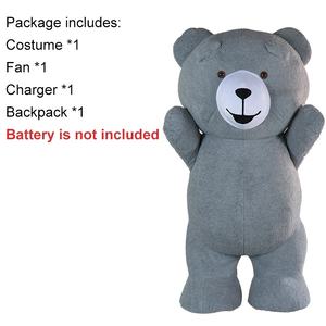 Costume gonflable de mascotte ours, personnalisable, adulte, adapté au costume de mascotte ours en peluche avec ventilateur - Product Image 4
