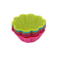 Mini moule rond en silicone Mavin pour cupcakes, fleurs, œufs, gâteaux – Outil de cuisson sûr pour aliments, en silicone, pour décoration et cadeaux
