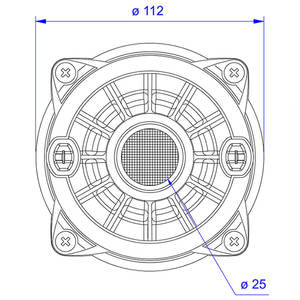 YOTO PRO-D250X haute qualité 600 watts 102mm aimant 2 "bobine vocale phénolique 8 Ohm <span class=keywords><strong>jbl</strong></span> pilotes de Compression - Product Image 2