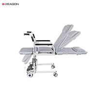 Chaise de transfert pour thérapie de réadaptation légère et durable, approuvée CE ISO, avec élévateur de patient et roues médicales silencieuses