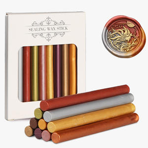 Ensemble de bâtons de cire à cacheter, 10 pièces, bâtons ronds colorés pour enveloppes et sceaux - Product Image 3