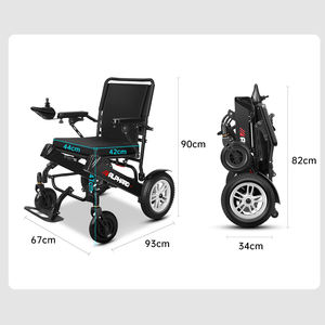 Fauteuil roulant électrique à batterie au lithium tout-terrain de haute qualité Fauteuil roulant électrique motorisé pliable portable léger - Product Image 6