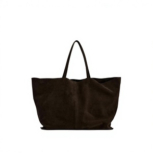 Waterproof Genuine Leather Large Capacity Women's Casual Handbags Handmade Purse Removable Strap Factory Price Latest Arrival - Product Image 4