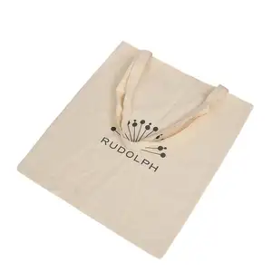 37*41cm 5oz Eco-Friendly Recycled Cotton Shopping Tote Bag Durable And Reusable For Gift Storage Promotion Packing