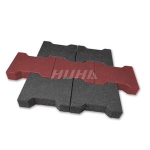 Gạch cao su tái chế Dog Bone cho chuồng ngựa, gạch lát chống trượt, hấp thụ sốc cho đường đi trong công viên - Product Image 2
