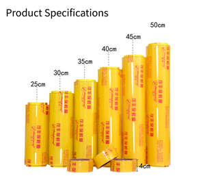 Película Adhesiva de <span class=keywords><strong>PVC</strong></span> de Grado Alimenticio, Alta Transparencia, Rollo Grande, Resistente a Desgarros, Personalizable - Product Image 2