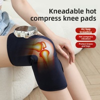 Luftdruck-Kniemassagegerät mit Mehrstufiger Wärmekompression, Vibration, Mehreren Modi, Beinheizung, LCD-Anzeige und Touch-Bedienung