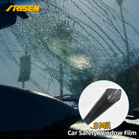 Film de protection pare-brise anti-explosion 3Mil 4Mil 8Mil PET haute transparence, anti-UV, isolation thermique, teinte pour pare-brise de voiture