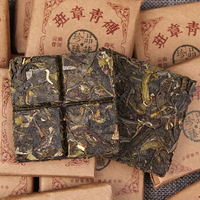 Mini brique de thé Pu-erh cru Banzhang, apaisante pour les nerfs, pour collection et infusion quotidienne