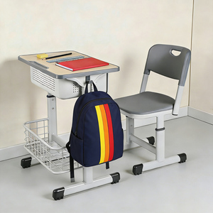 Ensemble de chaise et de bureau réglables en hauteur pour l'école, personnalisable, pour les meubles de classe des enfants du primaire/du secondaire - Product Image 2
