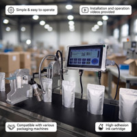 Imprimante jet d'encre thermique en ligne automatique TIJ pour le codage de boîtes en carton et la date de péremption pour ligne de production
