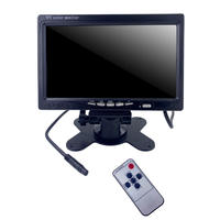 Monitor de Vehículo LCD TFT HD de 7 Pulgadas con Cámara de Reversa y Soporte de Montaje Doble para Sistema de Ayuda de Reversa de Camiones/Autobuses