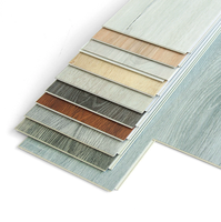 Planches de sol en vinyle SPC 4 mm imperméables et antidérapantes pour intérieur, avec installation par système de clic, aspect bois, lames larges