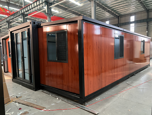 <span class=keywords><strong>Casa</strong></span> Modular Expandible de 2 Dormitorios Estilo Rústico, Cabaña Contenedor de 30 pies, Estilo Madera, Hoteles Retiro Forestal - Product Image 2
