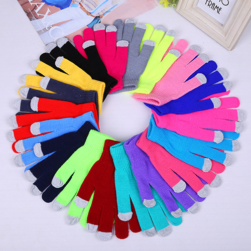 В наличии 2021, перчатки для сенсорных экранов, унисекс, осенне-зимние утепленные велосипедные вязаные перчатки