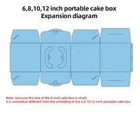 Emballage de gâteau de Dessert Transparent en carton imprimé personnalisé emballage de gâteau carré clair avec poignée boîte de boulangerie professionnelle
