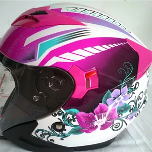 YM-627 2017 new product DOT approved hot sell helmets open face dual lens motorcycle helmets