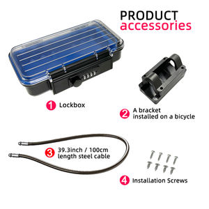 Portable Safe Lock Box <strong>4</strong> Digit <strong>Security</strong> Case Beach Safe Box with Removable Waterproof Design for Sports Beach Travel - Product Image 2