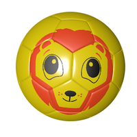 Produits pour bébés, ballon de football miniature en mousse EVA souple jaune éducatif, léger, en cuir, pour enfants