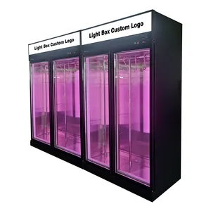 Vetrina di carne freezer macelleria verticale display di carne fresca display di manzo frigo display di vendita di agnello
