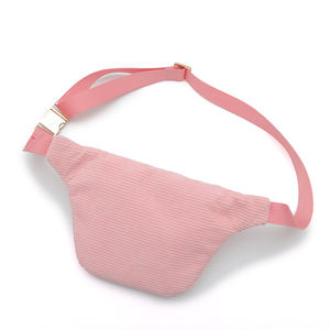 Riñonera de pana ligera personalizada, organizador de viaje portátil, riñonera con cremallera para mujeres y hombres, patrón de letras, bandolera para exteriores - Product Image 2